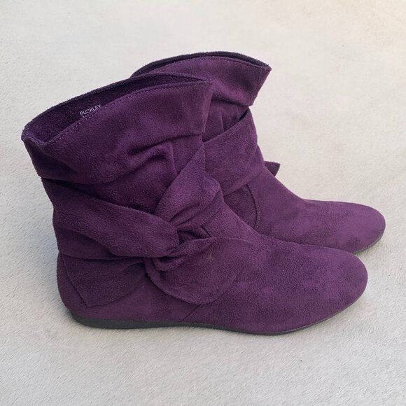 Rampage Buckley Faux Suede Slouch Booties Sz 7.5 - Picture 4 of 16